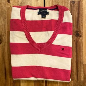 Tommy Hilfiger striped v-neck sweater